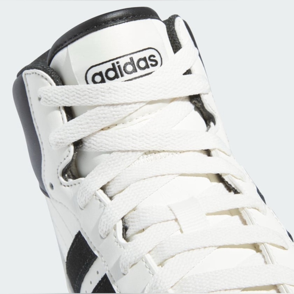 ADIDAS WOMEN’S MID SNEAKER - WHITE/BLACK VARIOUS SIZES (NEW WITH TAGS) - Picture 4 of 7